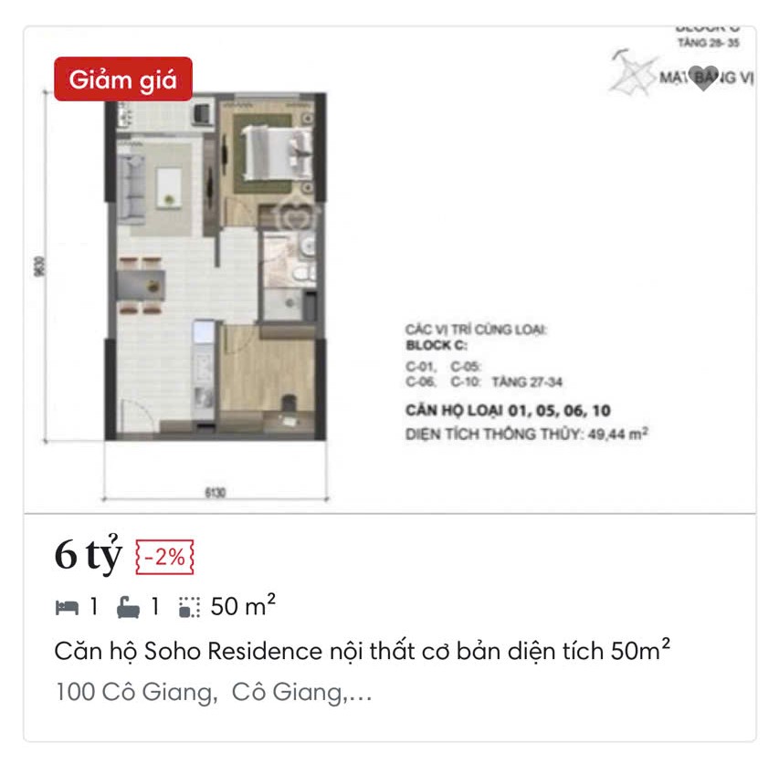 Căn Hộ Soho Residence